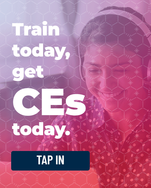 Train today, get CEs today. Tap in