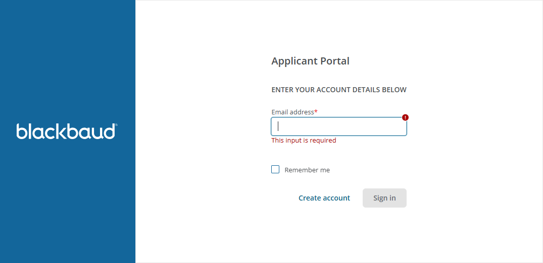 NCA's new Blackbaud membership application portal